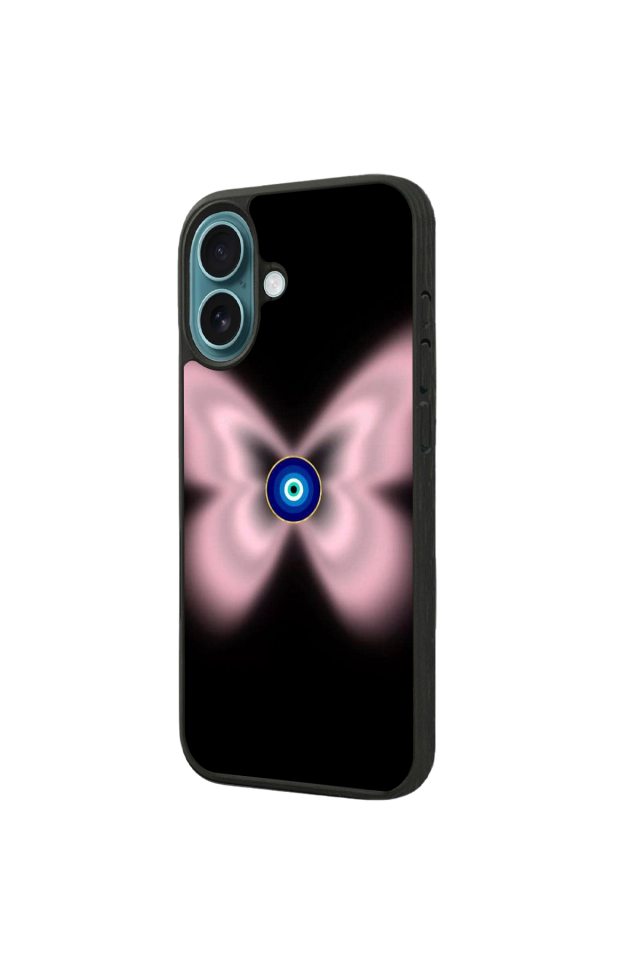 iPhone 16 Plus Uyumlu Nazar Tasarımlı Glossy Premium Kılıf