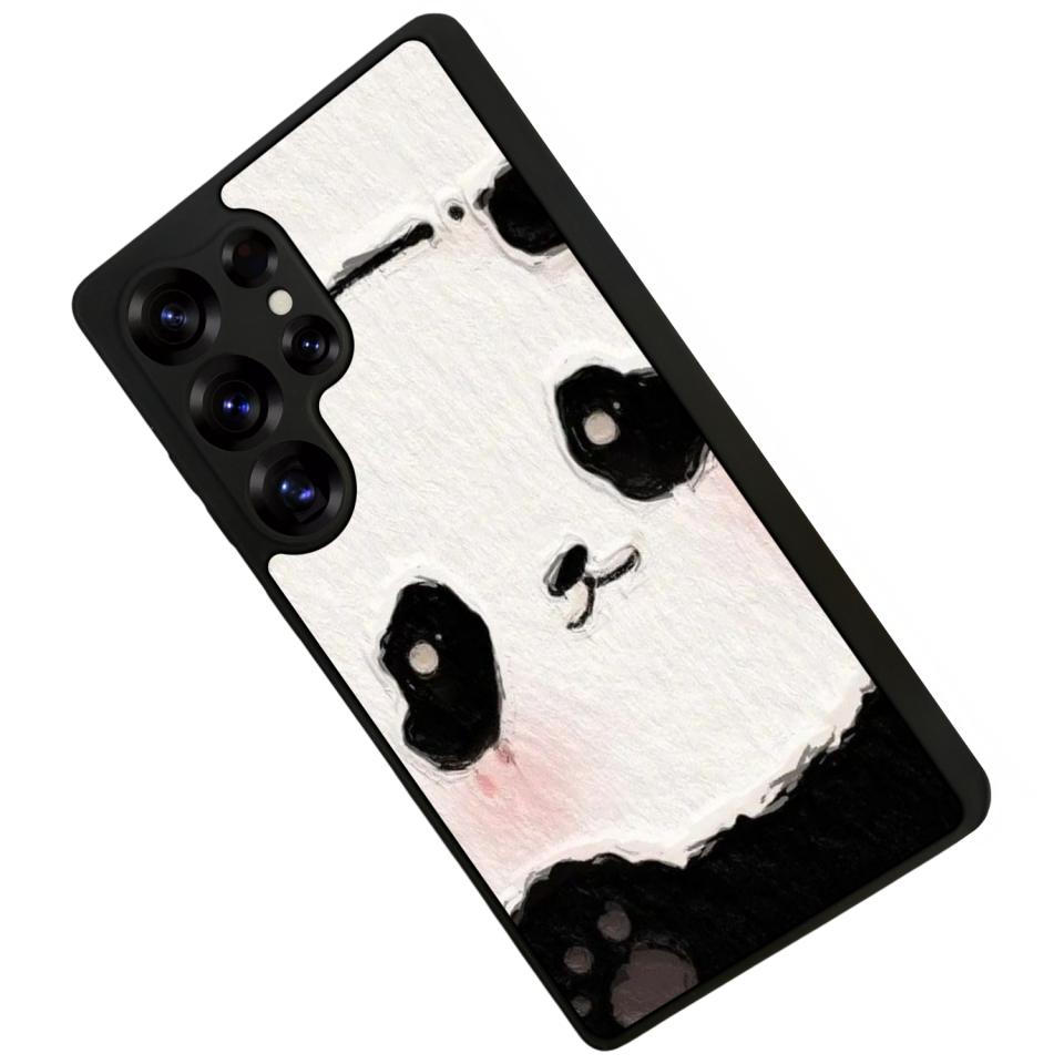 Samsung Galaxy S25 Ultra Uyumlu Panda Tasarımlı Glossy Premium Kılıf