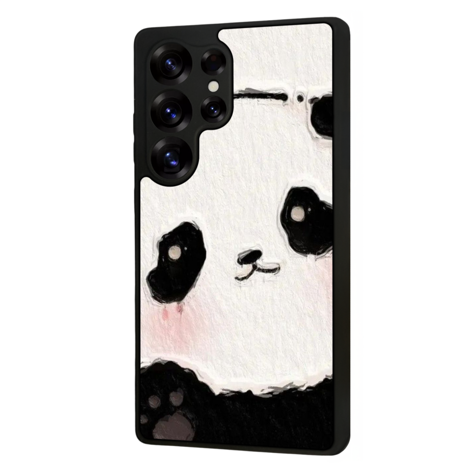 Samsung Galaxy S25 Ultra Uyumlu Panda Tasarımlı Glossy Premium Kılıf