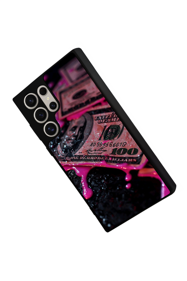 Samsung Galaxy S23 Ultra Uyumlu Para Tasarımlı Glossy Premium Kılıf