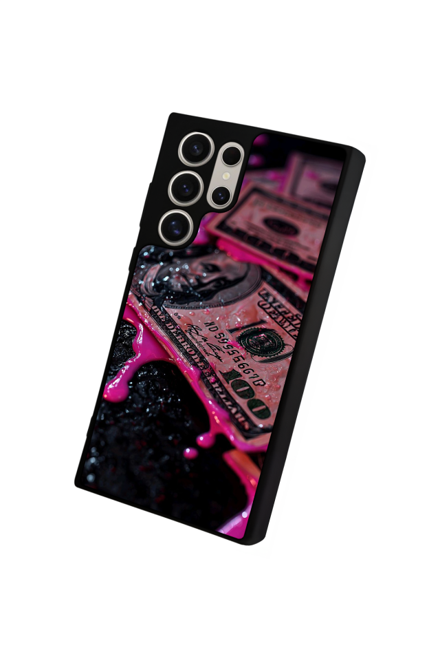Samsung Galaxy S23 Ultra Uyumlu Para Tasarımlı Glossy Premium Kılıf