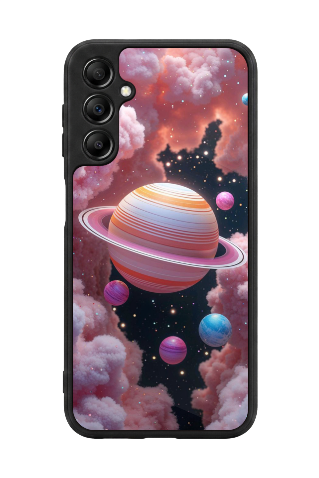 Samsung Galaxy A14 Uyumlu Uzay Tasarımlı Glossy Premium Kılıf