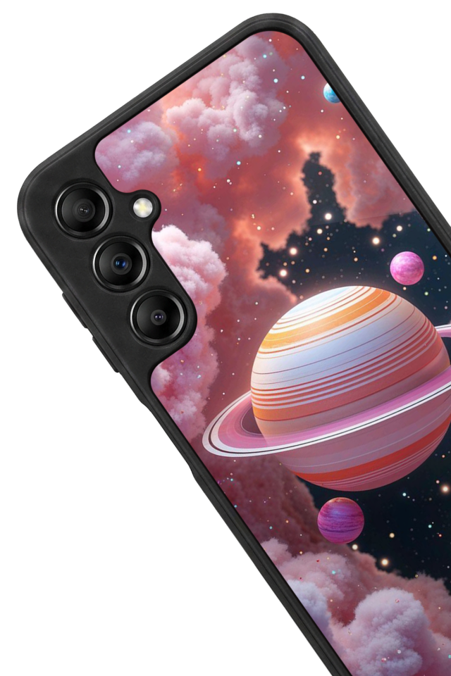 Samsung Galaxy A14 Uyumlu Uzay Tasarımlı Glossy Premium Kılıf