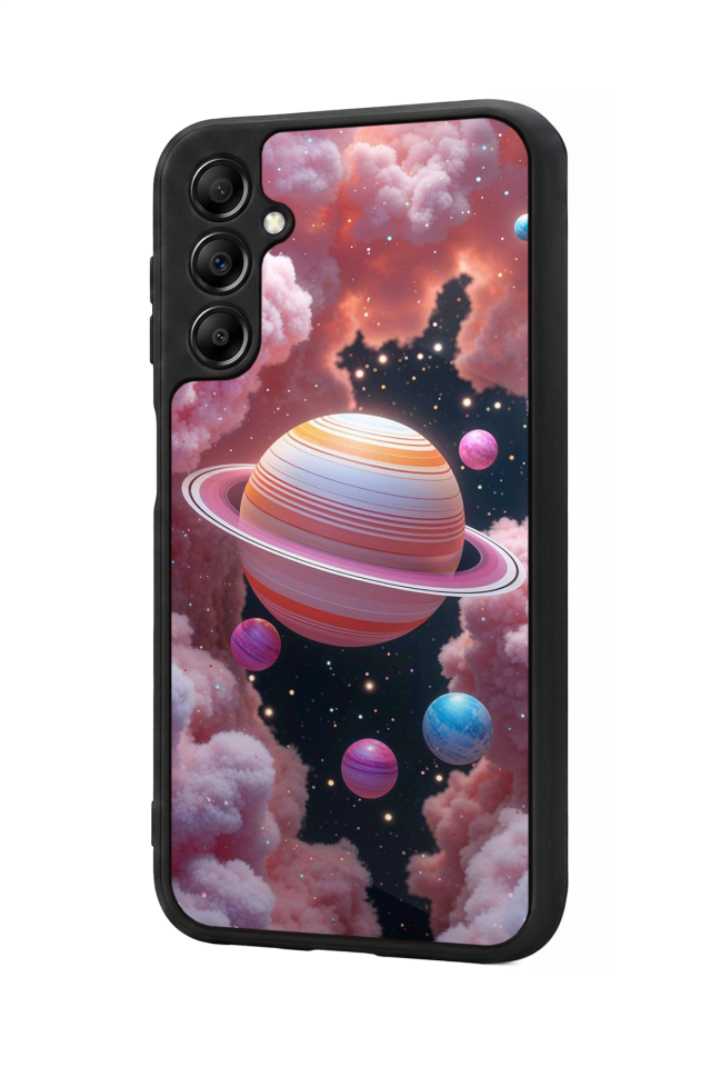 Samsung Galaxy A14 Uyumlu Uzay Tasarımlı Glossy Premium Kılıf