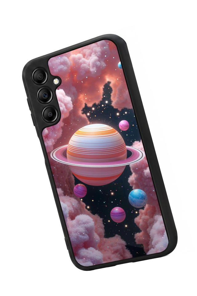 Samsung Galaxy A14 Uyumlu Uzay Tasarımlı Glossy Premium Kılıf