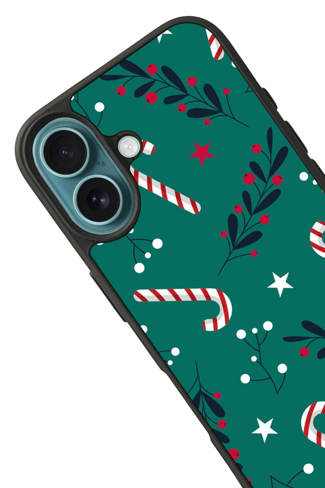 iPhone 16 Uyumlu Yilbasi Christmas Tasarımlı Glossy Premium Kılıf