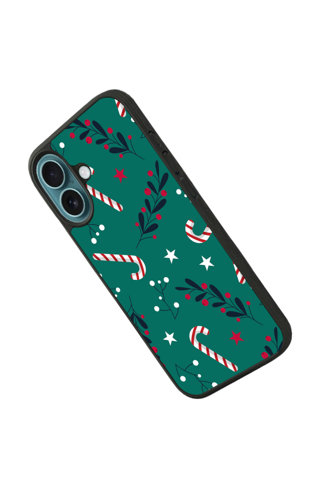iPhone 16 Uyumlu Yilbasi Christmas Tasarımlı Glossy Premium Kılıf