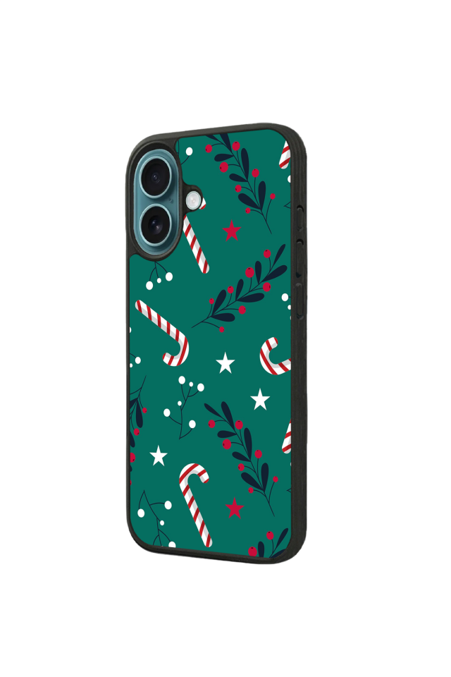iPhone 16 Uyumlu Yilbasi Christmas Tasarımlı Glossy Premium Kılıf