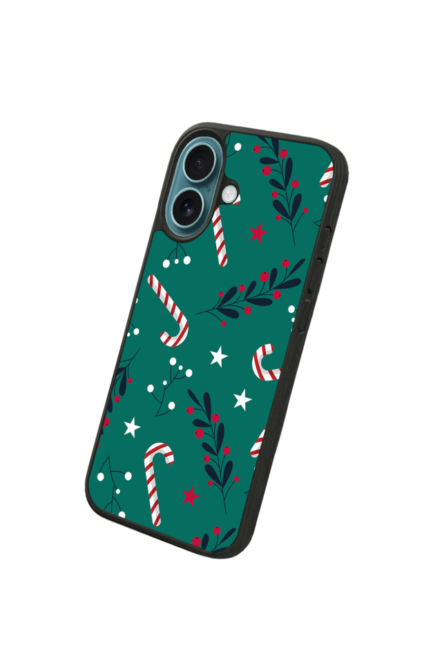 iPhone 16 Uyumlu Yilbasi Christmas Tasarımlı Glossy Premium Kılıf