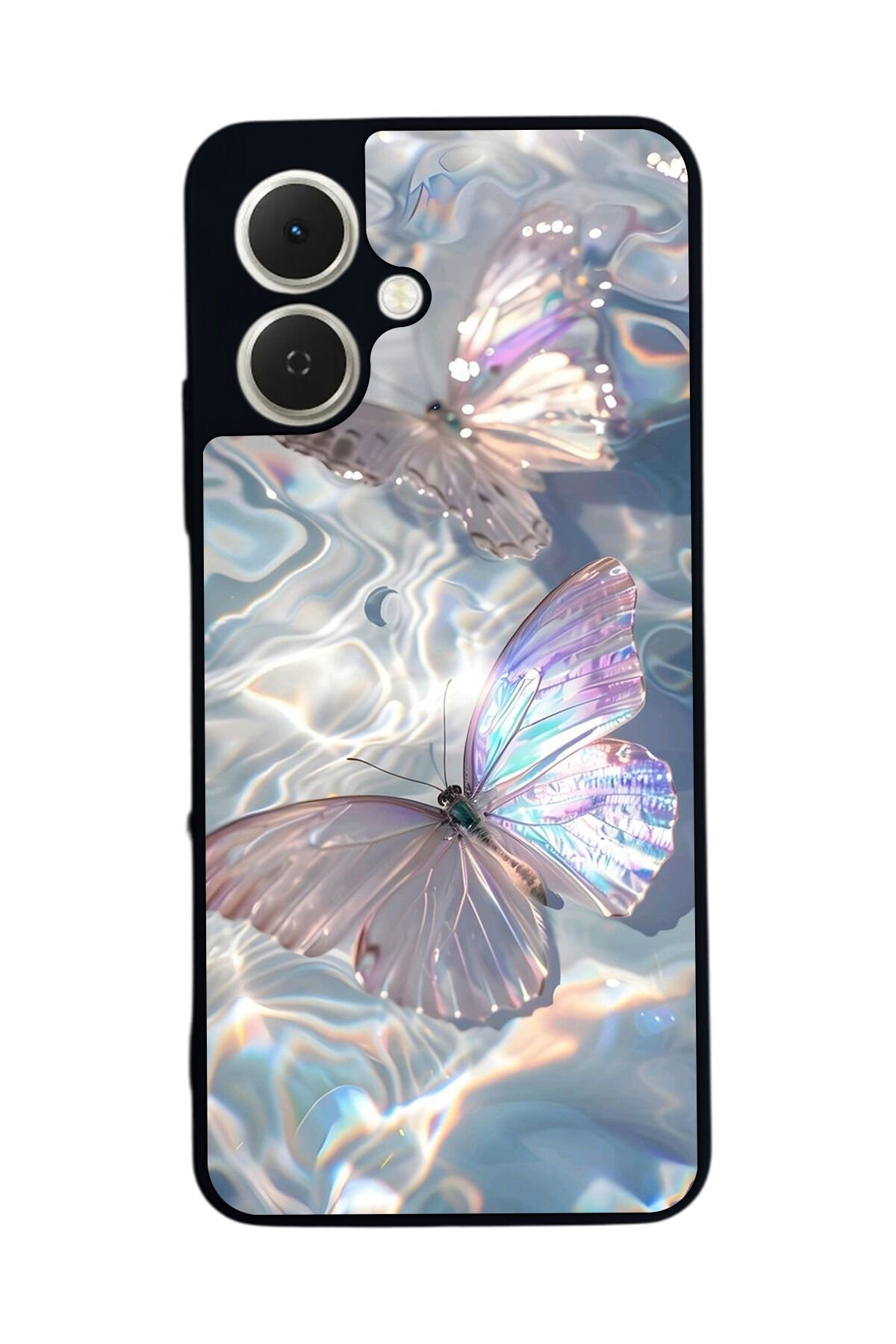 Tecno Spark GO 2 Uyumlu Kelebek Tasarımlı Glossy Premium Kılıf