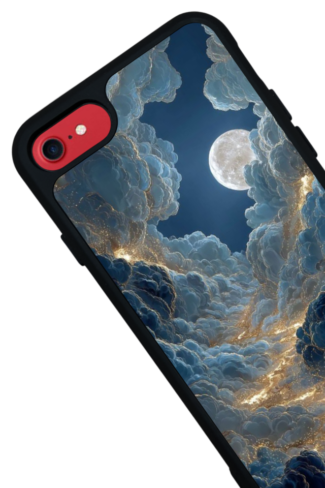 iPhone 8 Uyumlu Ay Tasarımlı Glossy Premium Kılıf