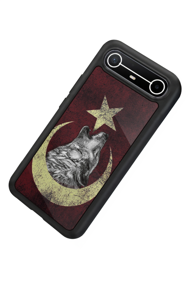 Tecno Spark Slim 5G Uyumlu Bozkurt Tasarımlı Glossy Premium Kılıf