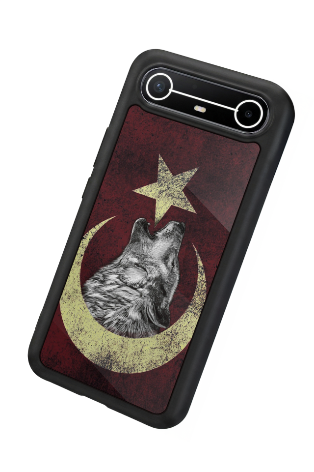 Tecno Spark Slim 5G Uyumlu Bozkurt Tasarımlı Glossy Premium Kılıf