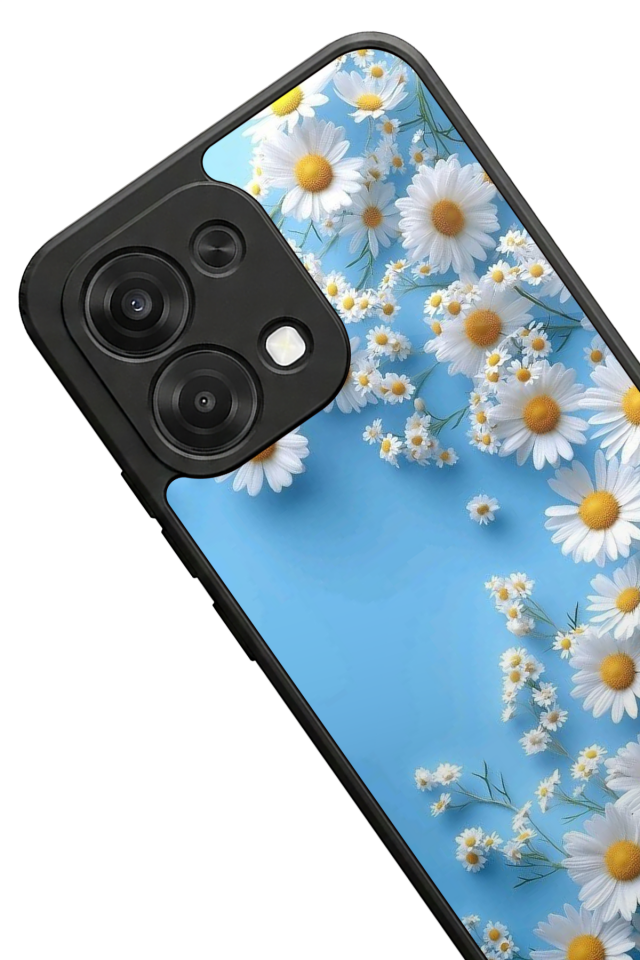 Oppo A6 Pro Uyumlu Cicek Tasarımlı Glossy Premium Kılıf