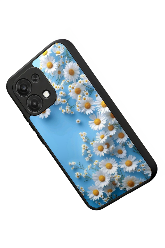 Oppo A6 Pro Uyumlu Cicek Tasarımlı Glossy Premium Kılıf