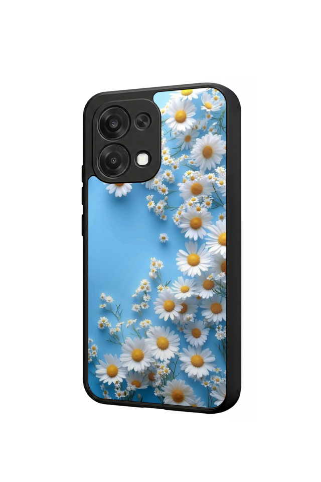 Oppo A6 Pro Uyumlu Cicek Tasarımlı Glossy Premium Kılıf