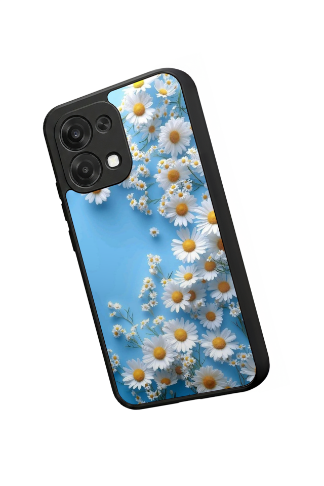 Oppo A6 Pro Uyumlu Cicek Tasarımlı Glossy Premium Kılıf