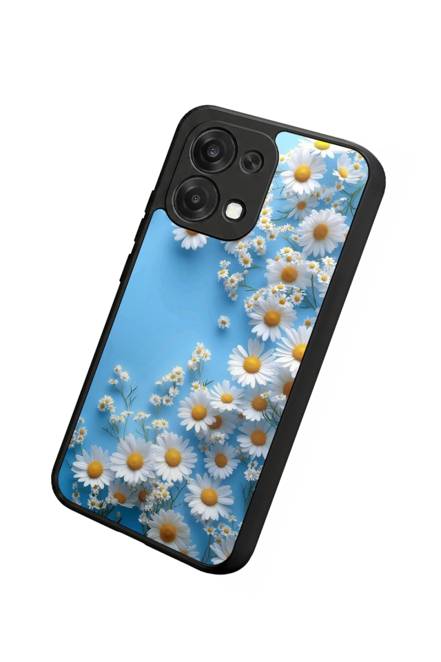 Oppo A6 Pro Uyumlu Cicek Tasarımlı Glossy Premium Kılıf