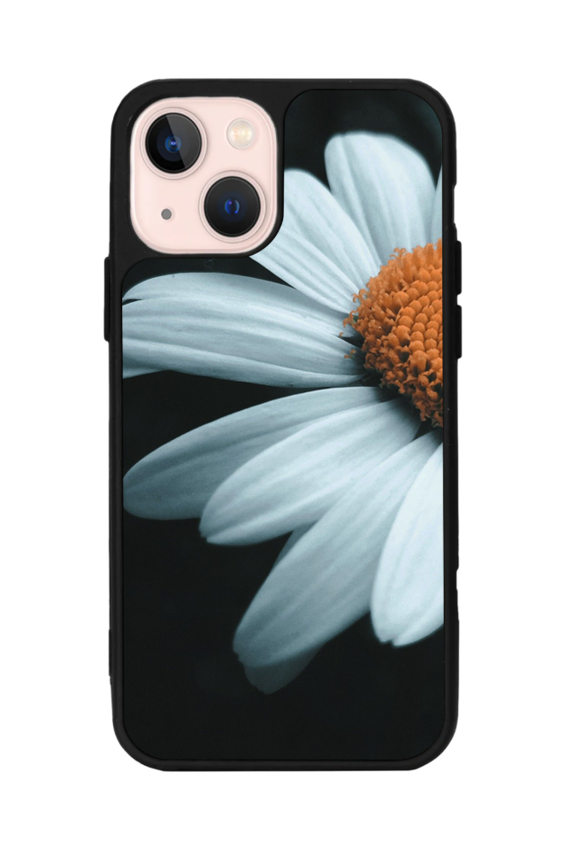 iPhone 13 Mini Uyumlu Cicek Tasarımlı Glossy Premium Kılıf