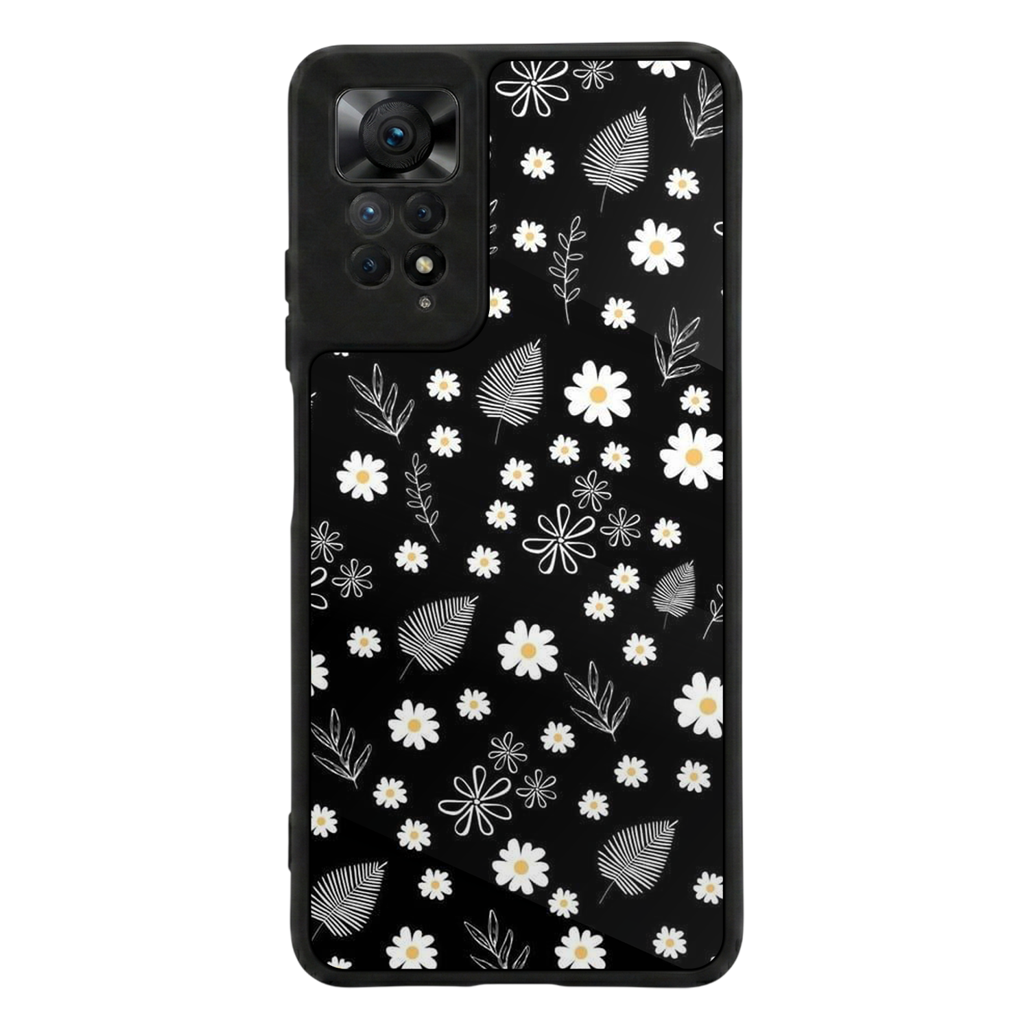 Xiaomi Redmi Note 11 Pro Uyumlu Floral Tasarımlı Glossy Premium Kılıf