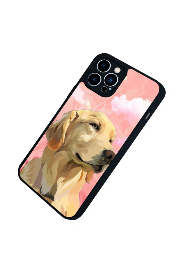 iPhone 13 Pro Max Uyumlu Golden Kopek Tasarımlı Glossy Premium Kılıf