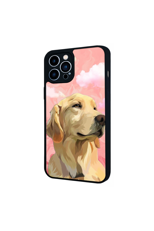 iPhone 13 Pro Max Uyumlu Golden Kopek Tasarımlı Glossy Premium Kılıf