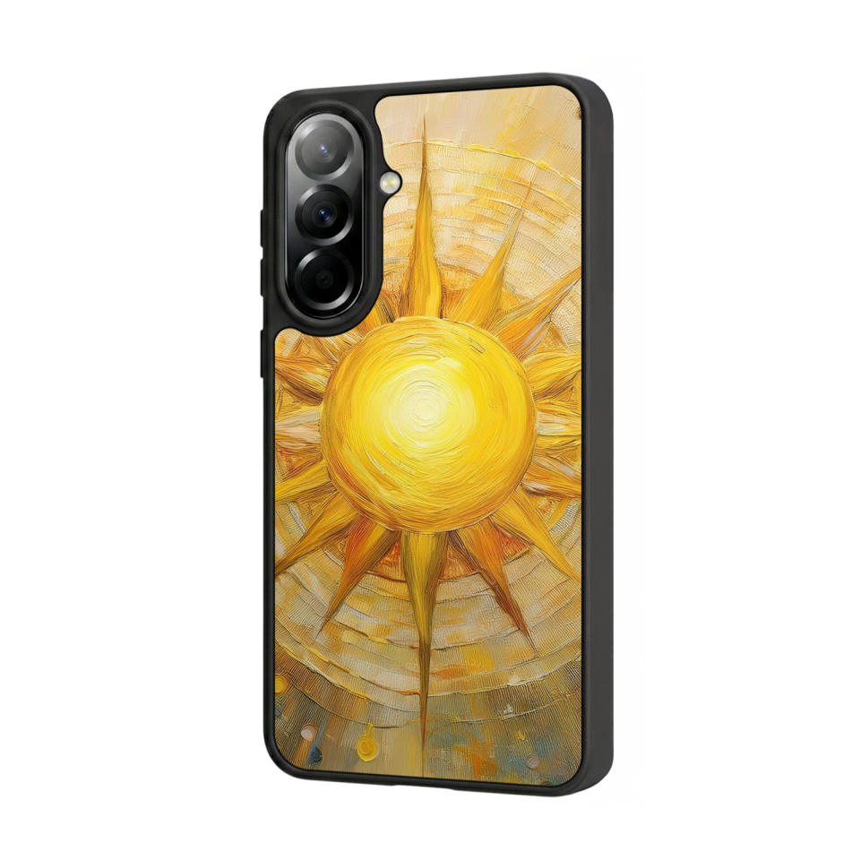 Samsung Galaxy A57 Uyumlu Güneş Tasarımlı Glossy Premium Kılıf