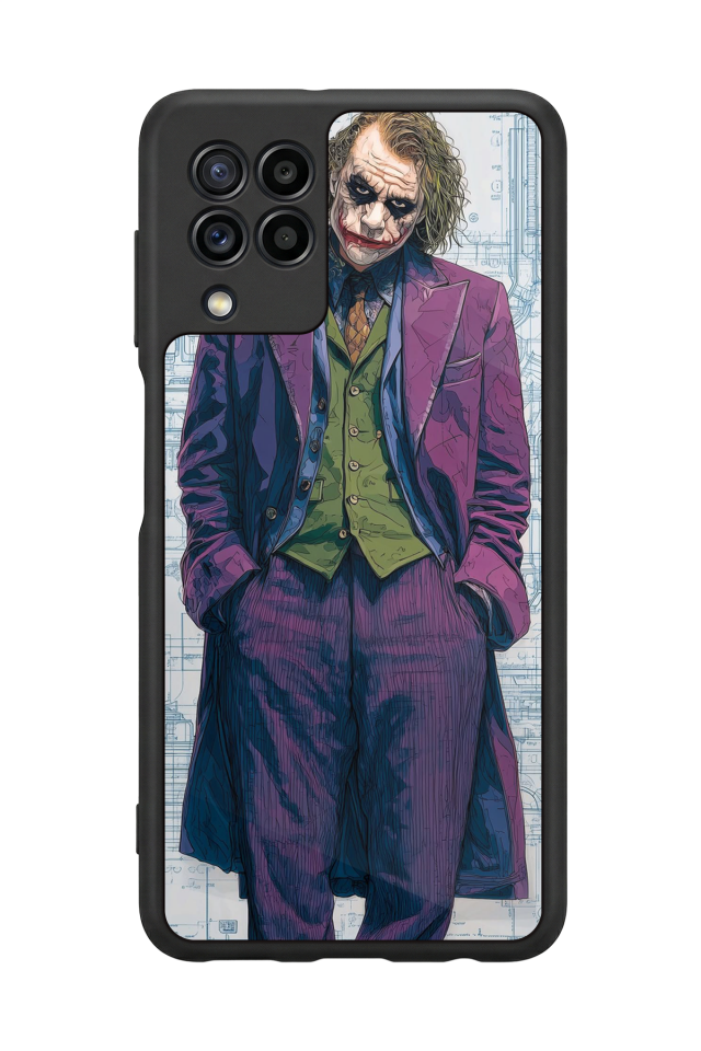 Samsung Galaxy M22 Uyumlu Joker Tasarımlı Glossy Premium Kılıf