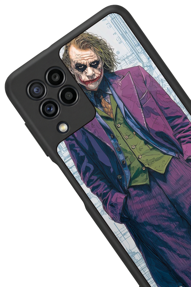 Samsung Galaxy M22 Uyumlu Joker Tasarımlı Glossy Premium Kılıf