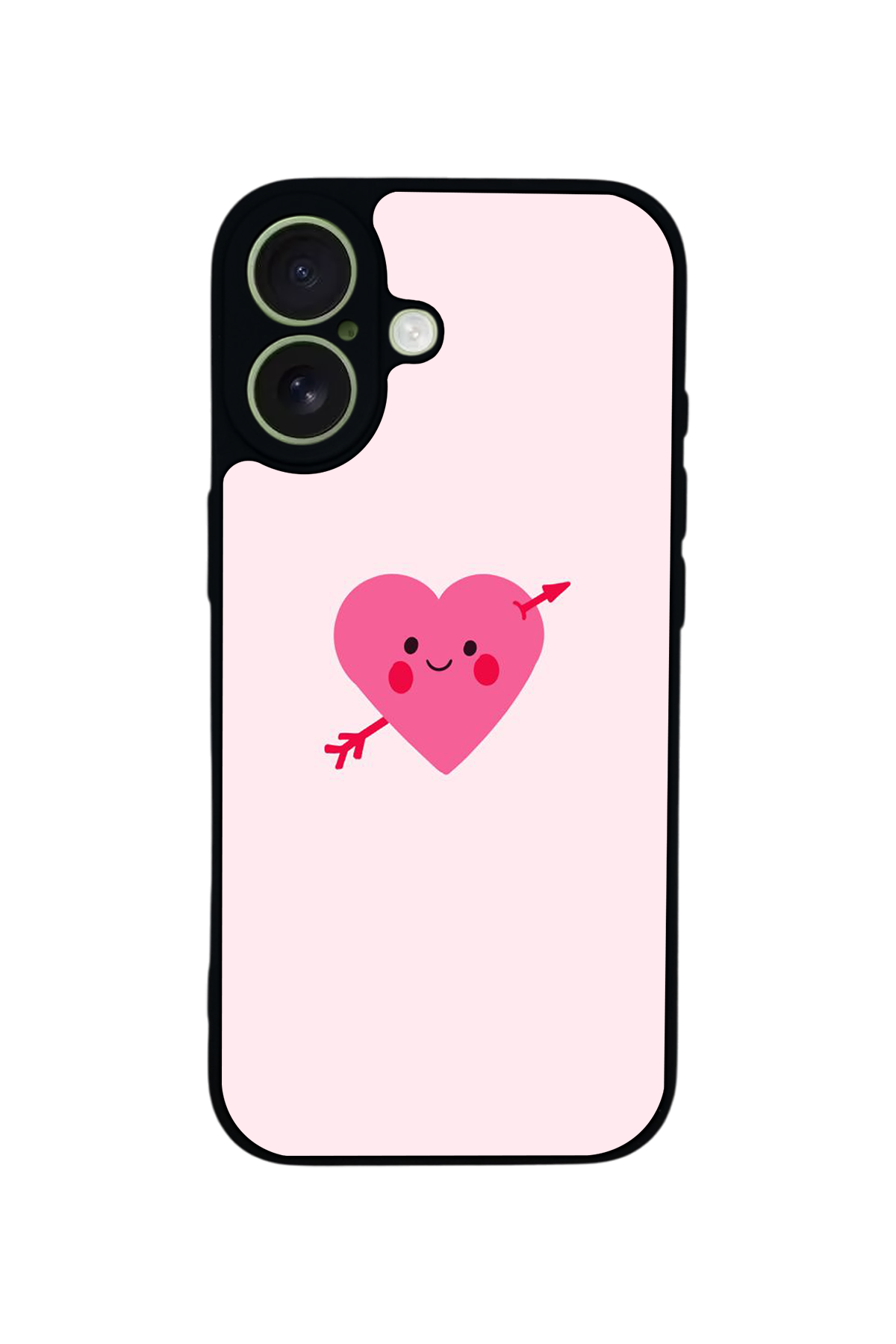 iPhone 17 Uyumlu Kalp Love Tasarımlı Glossy Premium Kılıf