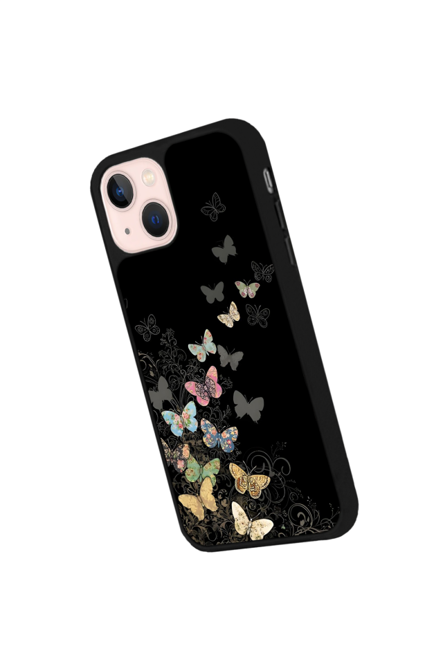 iPhone 13/14 Uyumlu Kelebek Tasarımlı Glossy Premium Kılıf