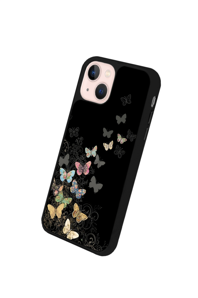 iPhone 13/14 Uyumlu Kelebek Tasarımlı Glossy Premium Kılıf