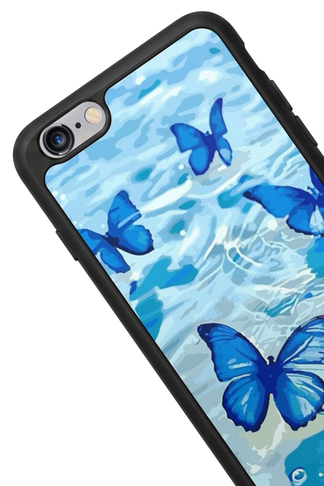 iPhone 6s Plus Uyumlu Kelebek Tasarımlı Glossy Premium Kılıf
