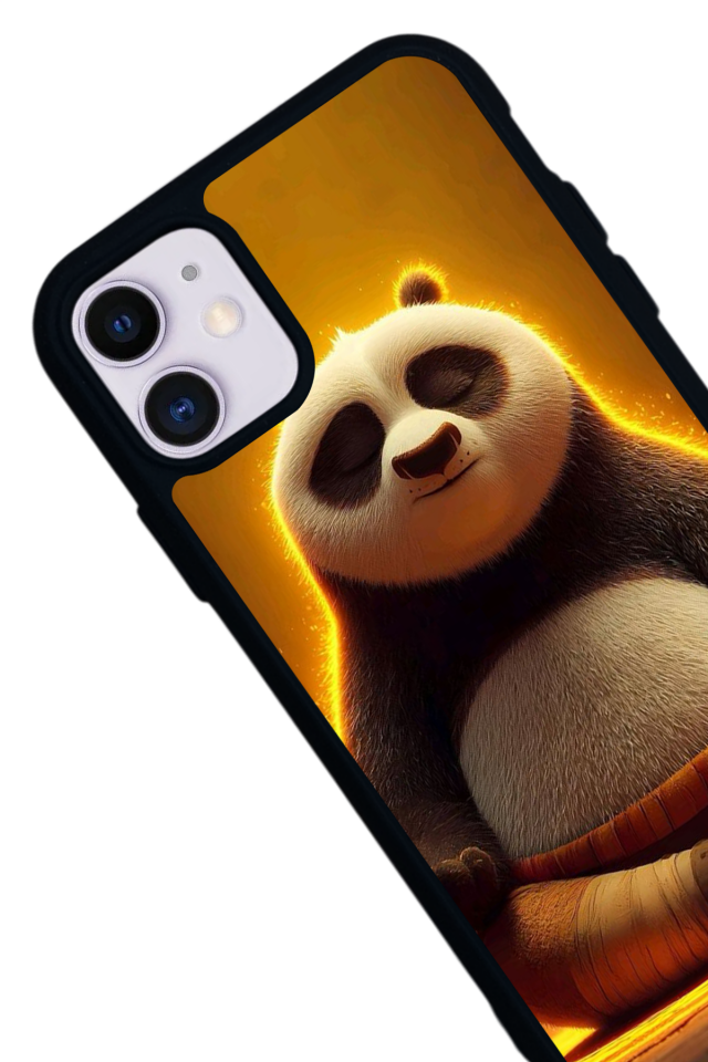 iPhone 11 Uyumlu Kung Fu Panda Tasarımlı Glossy Premium Kılıf