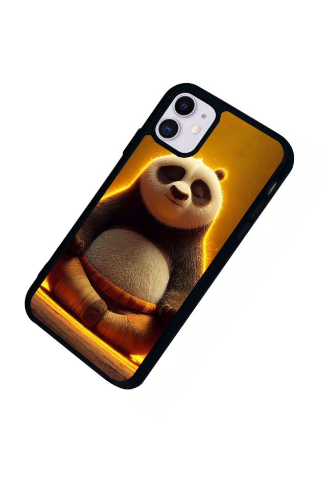 iPhone 11 Uyumlu Kung Fu Panda Tasarımlı Glossy Premium Kılıf