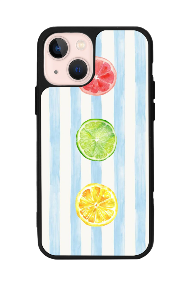 iPhone 15 Uyumlu Limon Tasarımlı Glossy Premium Kılıf
