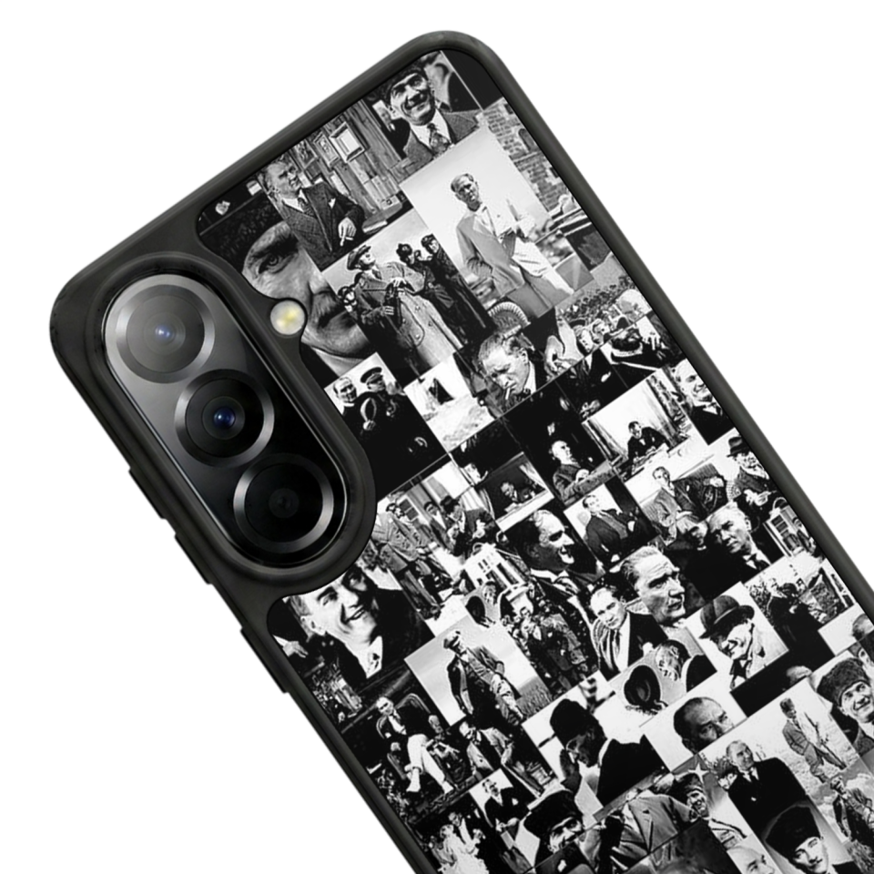 Samsung Galaxy A37 Uyumlu Mustafa Kemal Ataturk Tasarımlı Glossy Premium Kılıf