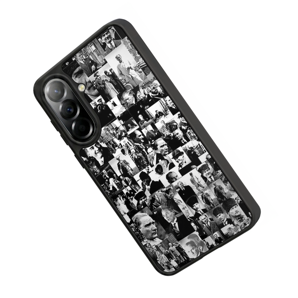 Samsung Galaxy A37 Uyumlu Mustafa Kemal Ataturk Tasarımlı Glossy Premium Kılıf
