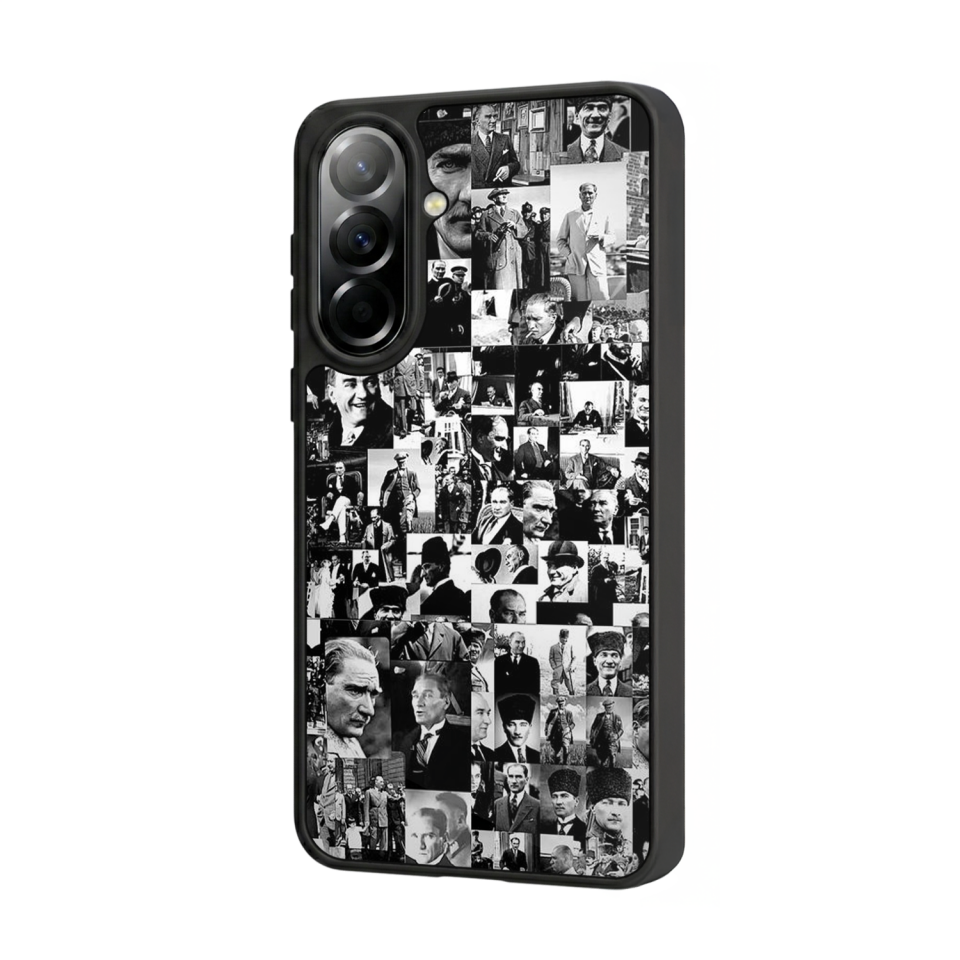 Samsung Galaxy A37 Uyumlu Mustafa Kemal Ataturk Tasarımlı Glossy Premium Kılıf