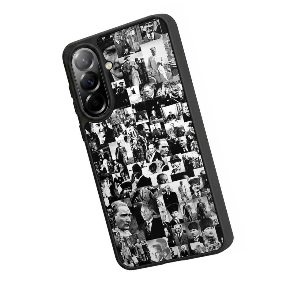 Samsung Galaxy A37 Uyumlu Mustafa Kemal Ataturk Tasarımlı Glossy Premium Kılıf