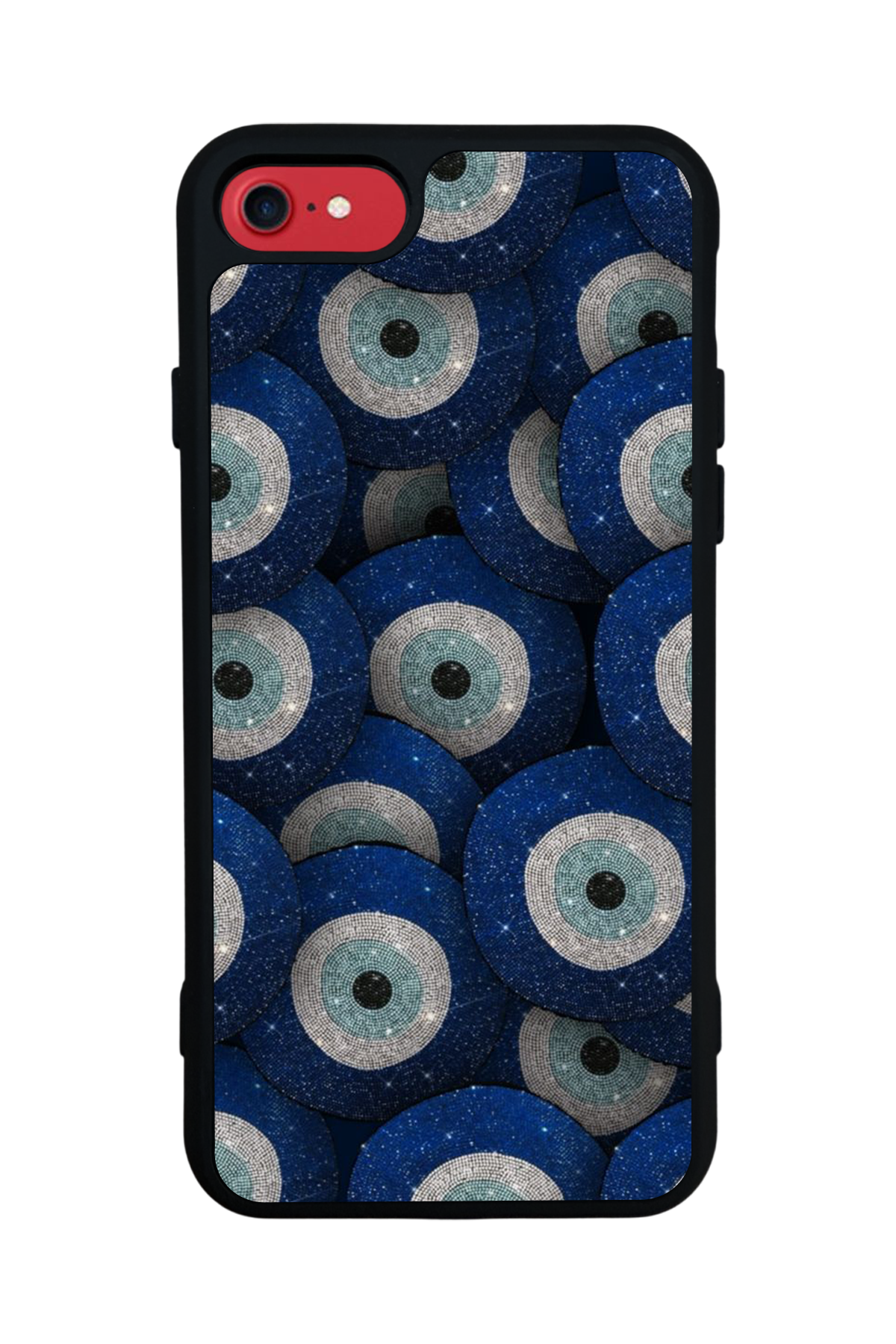 iPhone SE Uyumlu Nazar Tasarımlı Glossy Premium Kılıf