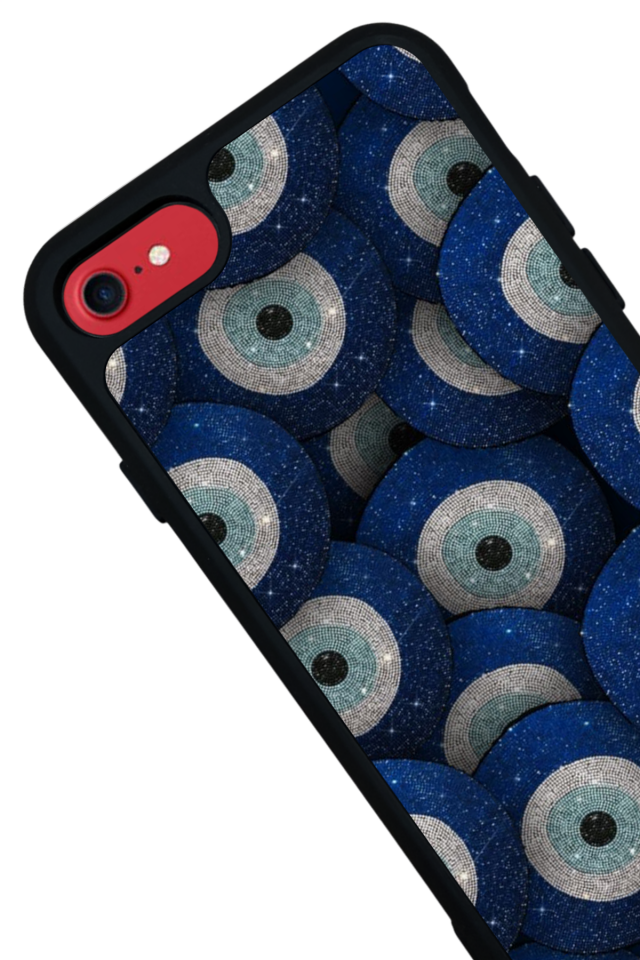 iPhone SE Uyumlu Nazar Tasarımlı Glossy Premium Kılıf