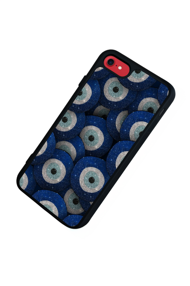 iPhone SE Uyumlu Nazar Tasarımlı Glossy Premium Kılıf