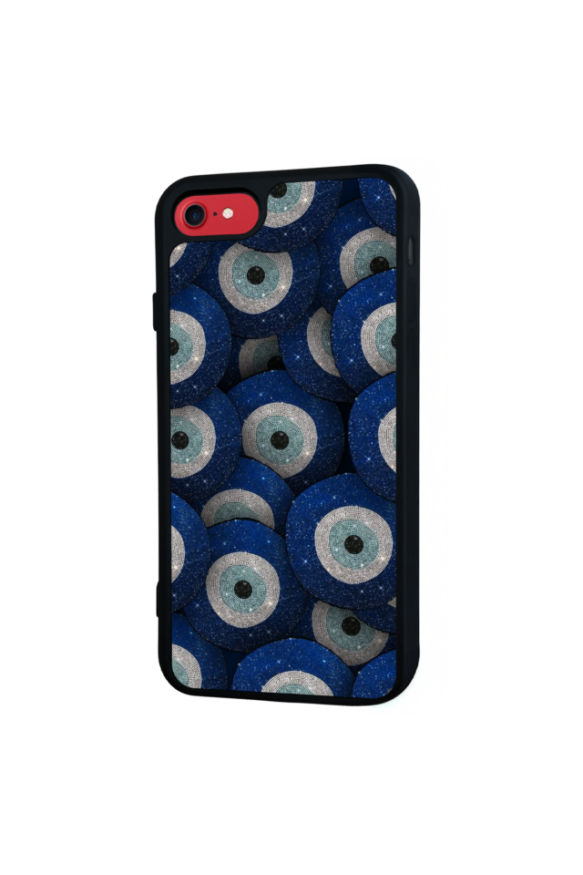 iPhone SE Uyumlu Nazar Tasarımlı Glossy Premium Kılıf