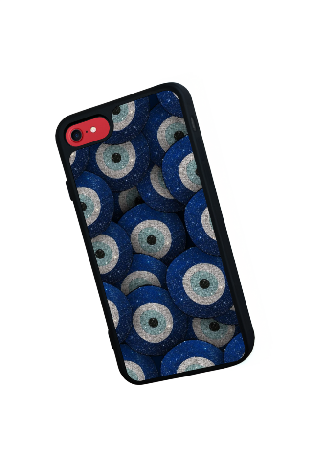 iPhone SE Uyumlu Nazar Tasarımlı Glossy Premium Kılıf