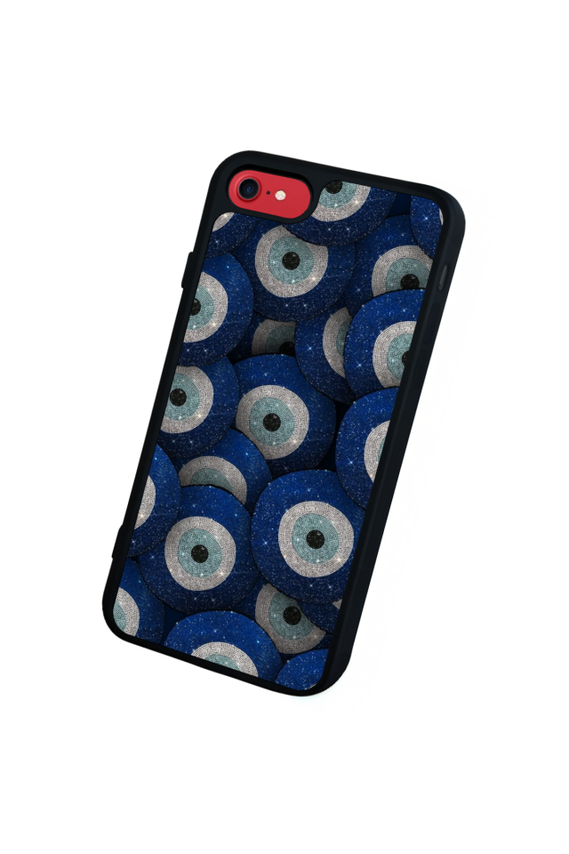 iPhone SE Uyumlu Nazar Tasarımlı Glossy Premium Kılıf