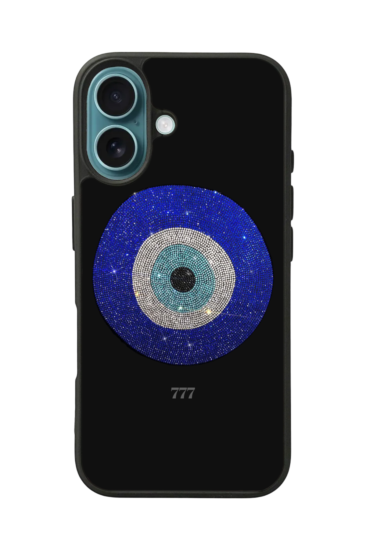 iPhone 16 Plus Uyumlu Nazar Tasarımlı Glossy Premium Kılıf