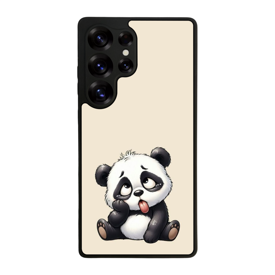 Samsung Galaxy S25 Ultra Uyumlu Panda Tasarımlı Glossy Premium Kılıf