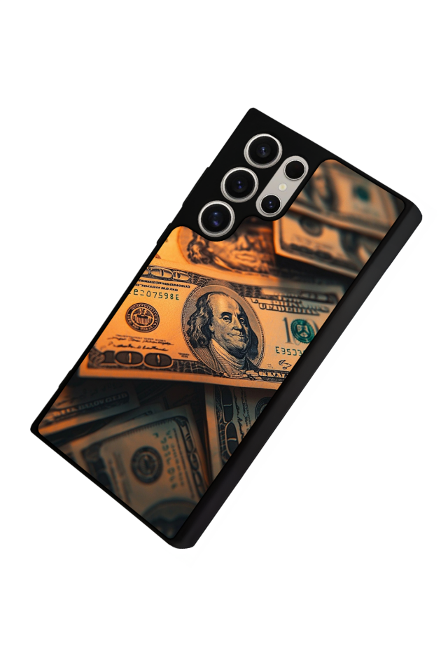 Samsung Galaxy S23 Ultra Uyumlu Para Tasarımlı Glossy Premium Kılıf