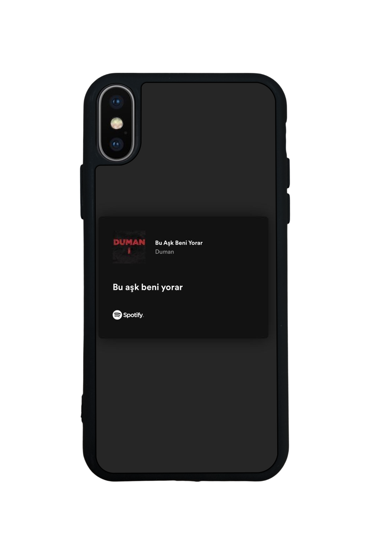 iPhone XS Max Uyumlu Sarki Sozleri Tasarımlı Glossy Premium Kılıf